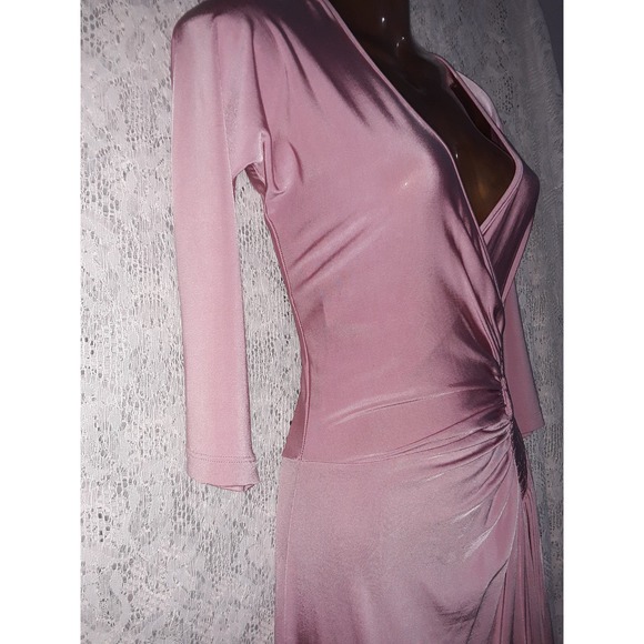 NWT Roberto Cavalli Sz 44 Just Cavalli ABITO Fitted Wrap Dress Rose Pink - Picture 6 of 10